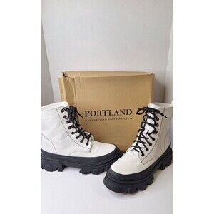PORTLAND BOOT COMPANY Lugg Sole Chunky Boots Women's‎ Sz 10 Outdoor Grunge Biker